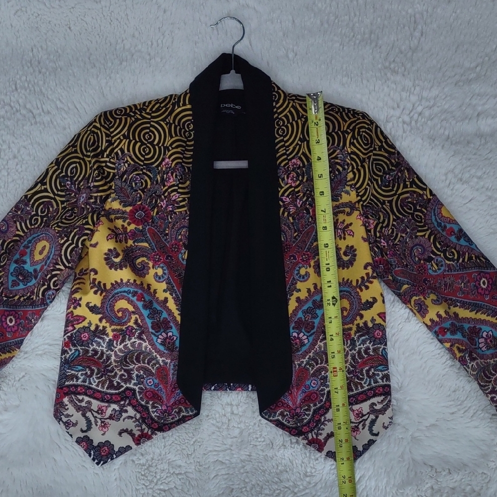 Bebe Women's Vibrant Paisley Blazer, Size S/P - Picture 10 of 16